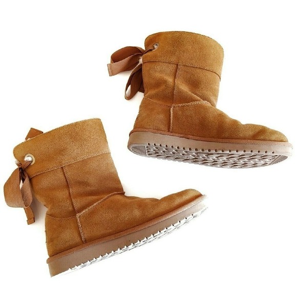UGG Shoes - Ugg 8 Suede Koolaburra Tan Carmel 8 Boots Sherpa Chesnut